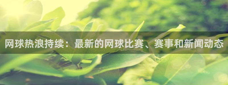 多彩娱乐的意思：网球热浪持续：最新的网球比赛、赛事和新闻动态